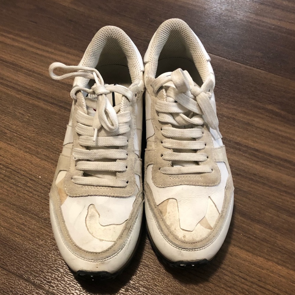 Valentino White L'Amour Rockrunner Sneakers